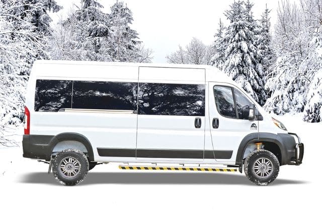 MoveMobility winterized wheelchair van trail edition