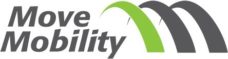 MoveMobility logo with green and grey text and curves