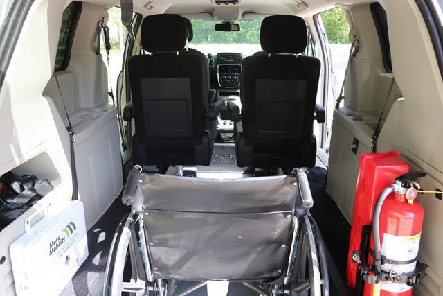 wheelchair secured in dodge grand caravan