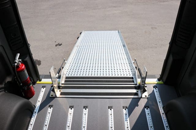 aluminum bifold wheelchair ramp for full size wheelchair van