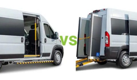 Enter Rear Rear Entry vs. Side Entry Full Size Wheelchair Vans (Pros & Cons)