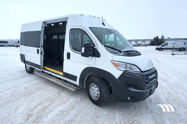 Passenger entrance to 2023 conversion van