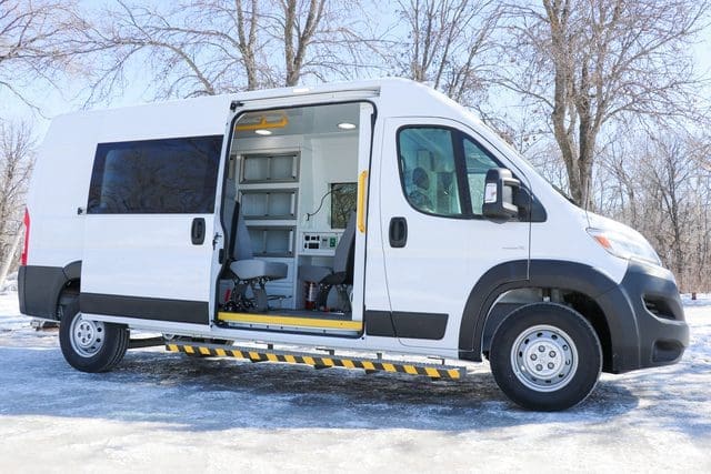 Mobile Response Van for gurney transportation