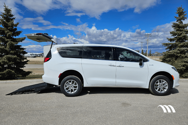 White Rear Entry Wheelchair Accessible Chrysler Grand Caravan