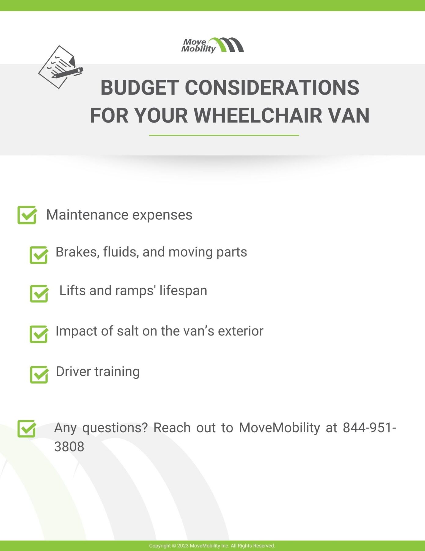 Things to keep in mind with wheelchair van maintenance