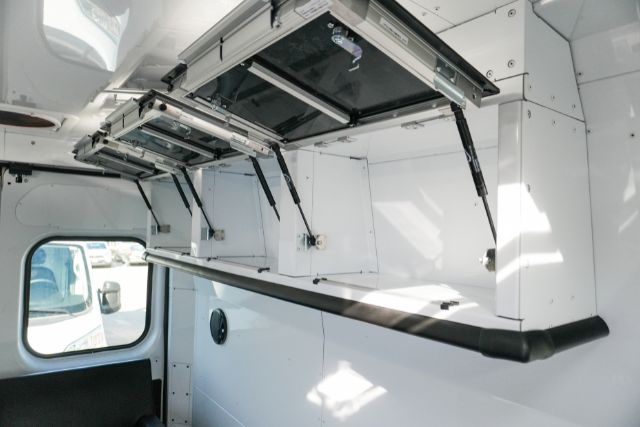 Cabinetry inside the Mobile Counselling Van.