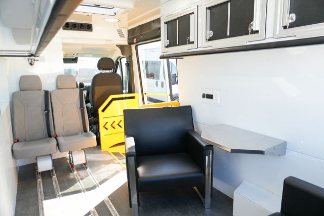 Interior layout of the Mobile Counselling Van