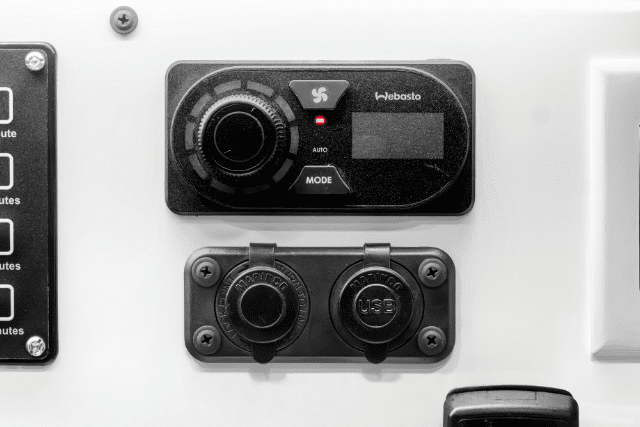 Ambulance climate control and power outlet