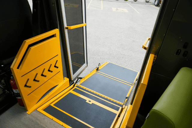 Safe Space Mobile Counseling Van Ramp Interior