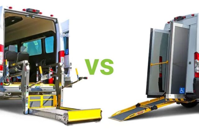 Ramp vs. lift for full size wheelchair vans.